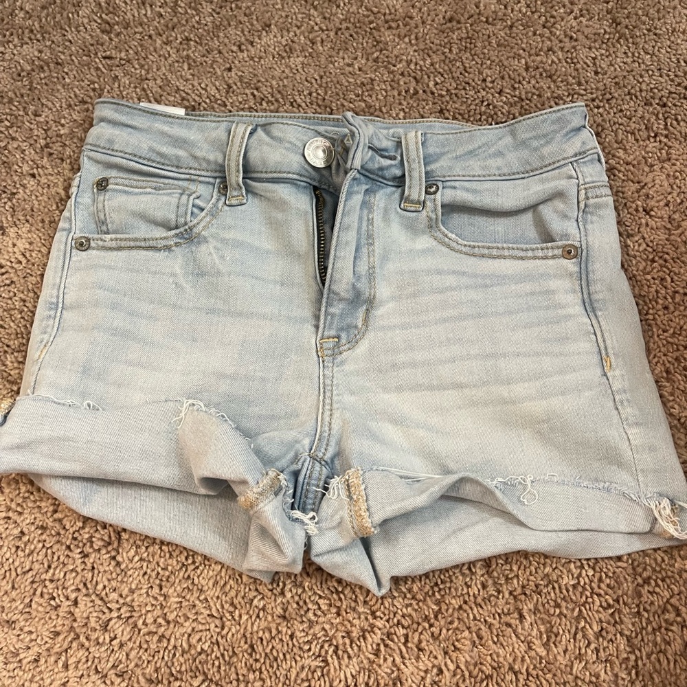 American Eagle Light Wash Jean Shorts